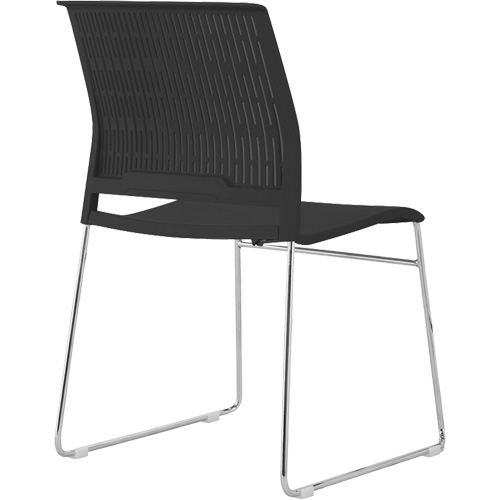 Chaises empilables, Polypropyl&egrave;ne, Hauteur 32-3/8", Capacit&eacute; 250 lb, Noir Sidevic Inc.