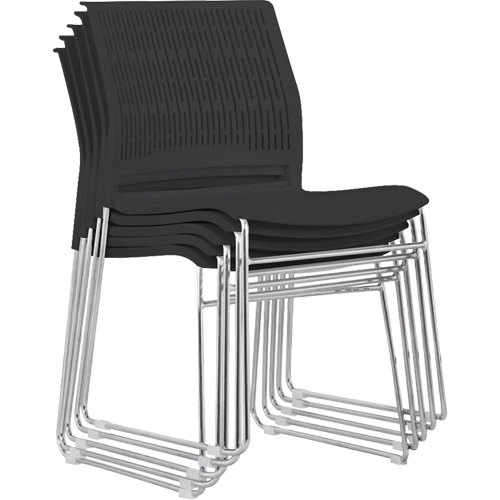 Chaises empilables, Polypropyl&egrave;ne, Hauteur 32-3/8", Capacit&eacute; 250 lb, Noir Sidevic Inc.