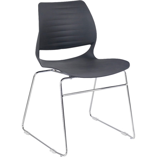 Chaises empilables, Polypropyl&egrave;ne, Hauteur 32", Capacit&eacute; 250 lb, Noir Sidevic Inc.