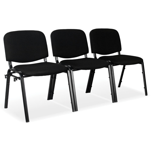 Chaises empilables, Tissu, Hauteur 32", Capacit&eacute; 250 lb, Noir Sidevic Inc.
