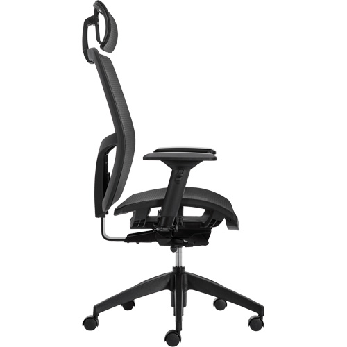 Format+ High-Back Weight-Sensing Synchro-Tilter with Headrest, Mesh, Black, 300 lbs. Capacity Sidevic Inc.