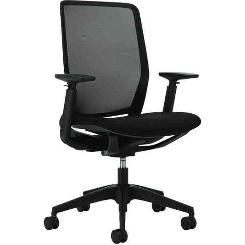 Chaise &agrave; dossier haut avec basculement synchronis&eacute; robuste Kody, Mailles, Noir, Capacit&eacute; 300 lb Sidevic Inc.