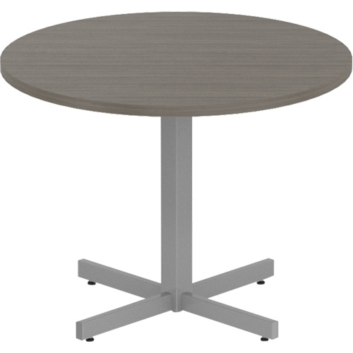 Newland Height-Adjustable Round Table, 36" L x 36" W x 29" H, 1" Top, Laminate, Brown Sidevic Inc.