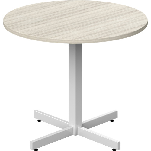 Table ronde &agrave; hauteur r&eacute;glable Newland, 36" lo x 36" la x 29" h, Dessus de 1", Stratifi&eacute;, Havane Sidevic Inc.