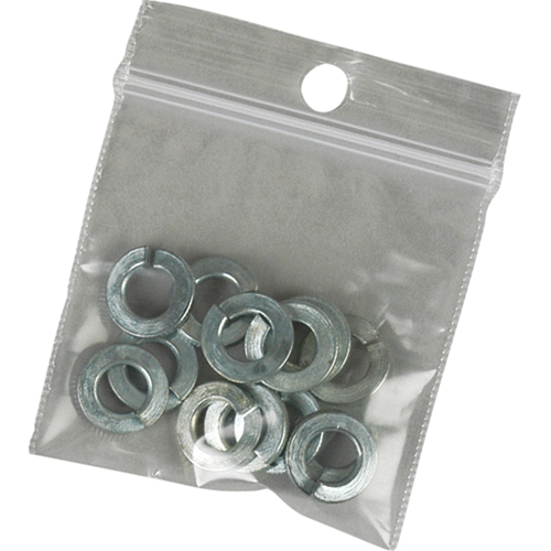 Sacs en poly, Refermable, 3" x 2", 2 mils Sidevic Inc.