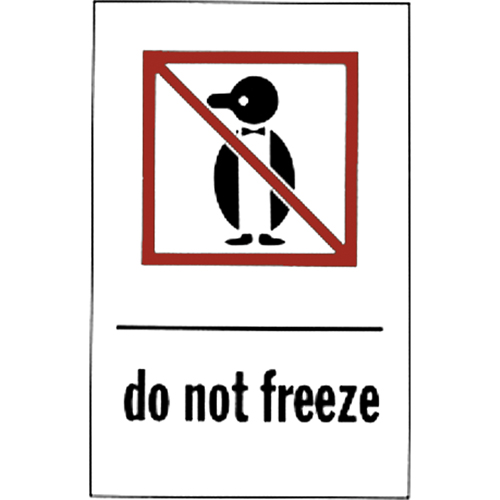 &eacute;tiquettes pour traitement sp&eacute;cial Do Not Freeze, 6" lo x 4" la, Rouge/blanc Sidevic Inc.