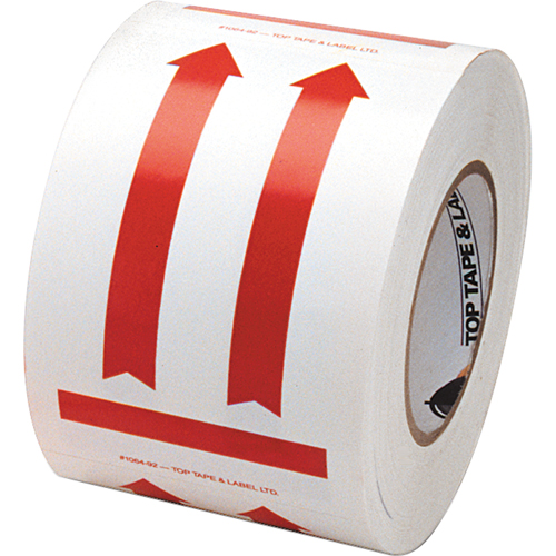 This Side Up Pictogram Special Handling Labels, 6" L x 4" W, Red on White Sidevic Inc.