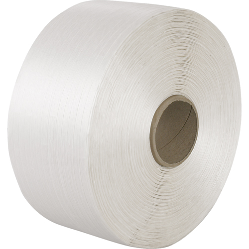 Woven Cord Strapping, Polyester Cord, 5/8" W x 3000' L, Manual Grade Sidevic Inc.
