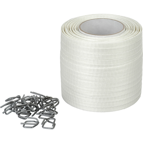 Feuillard en cordon tiss&eacute;, Polyester, 1/2" la x 750' lo Sidevic Inc.
