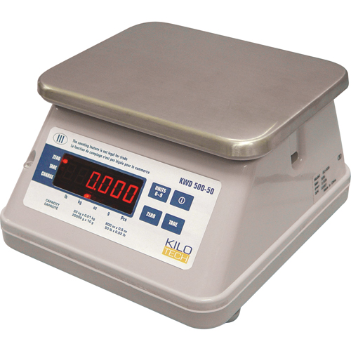 Balance d'&eacute;tabli num&eacute;rique &agrave; double affichage, Capacit&eacute; 5,5 lb / 2,5 kg, Graduations 0,002 lb / 0,001 kg Sidevic Inc.