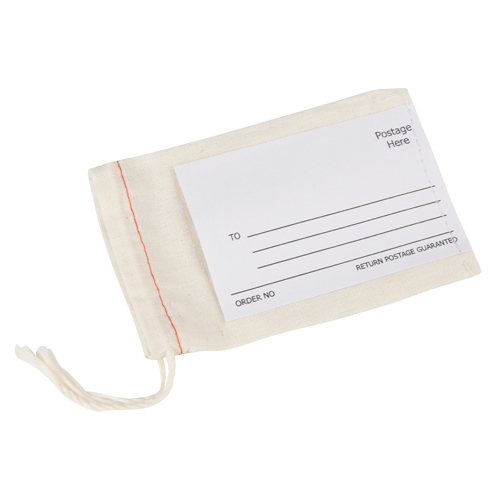 Sacs postaux en tissu avec &eacute;tiquette Sidevic Inc.