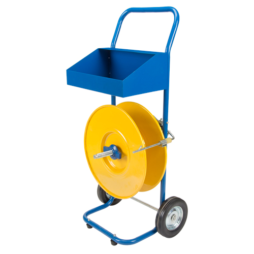 Strapping Dispenser, Polyester/Polypropylene Straps, 8" Core Dia., 8" Roll Width Sidevic Inc.