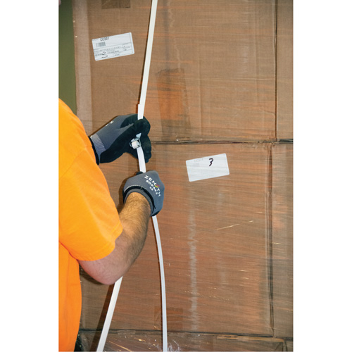 Strapping, Polypropylene, 3/8" W x 12900' L, White, Machine Grade Sidevic Inc.