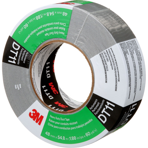 DT11 Heavy-Duty Duct Tape, 11 mils, Silver, 48 mm (2") x 55 m (180') Sidevic Inc.