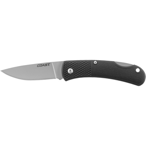 Folding Utility Knife, 2-1/2" Blade, Stainless Steel Blade, Cushion Handle Sidevic Inc.