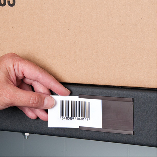 Card Holder, Magnetic, 600" L x 2" W Sidevic Inc.