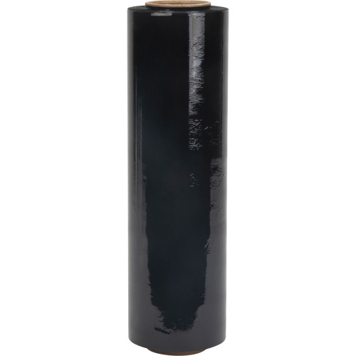 Stretch Wrap, 75 Gauge (19 micrometers), 14" x 1500', Opaque Black Sidevic Inc.