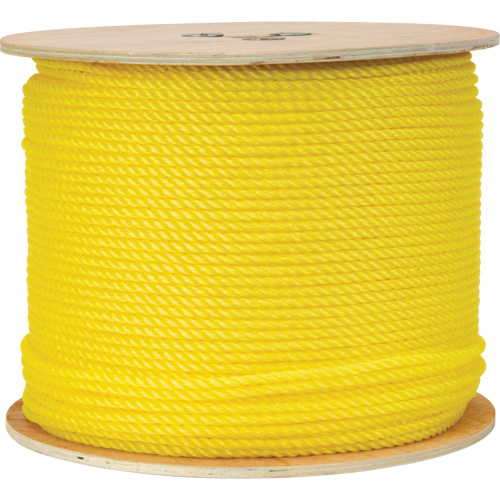 1/4" Braided Yellow Rope, Polypropylene, 1300' Sidevic Inc.