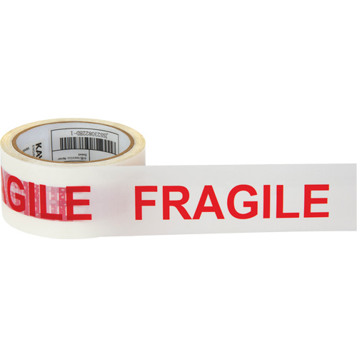 "Fragile" Box Sealing Tape, Hot Melt Adhesive, 2 mils, 48 mm (2") x 100 m (328') Sidevic Inc.