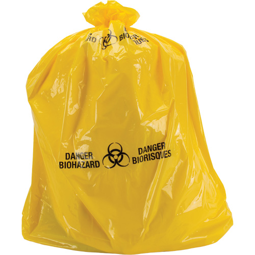 Sacs &agrave; d&eacute;chets, Biorisque, 38" lo x 30" la, 2 mils Sidevic Inc.