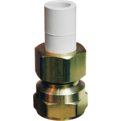 Transition Adapter, 1/2" Dia., Brass/CPVC Sidevic Inc.