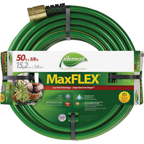 Element&reg; MaxFlex&reg; Hose, Copolymer, 5/8" dia. x 50' Sidevic Inc.