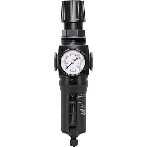 Filtre/r&eacute;gulateur drain manuel avec bol en m&eacute;tal Modulair 300, 1/4" NPT, 250 PSI, Capacit&eacute; de 5,1 oz liq. Sidevic Inc.