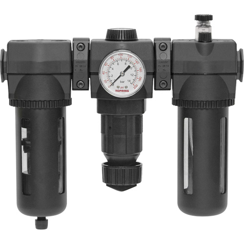 Filtre, d&eacute;tendeur & lubrificateur Modulair 400 avec drain manuel & bol standard, 3/4" NPTF Sidevic Inc.