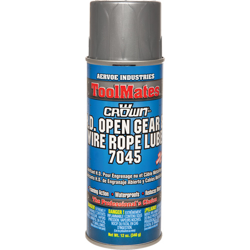 Open Gear & Wire Rope Lubricant, Aerosol Can Sidevic Inc.