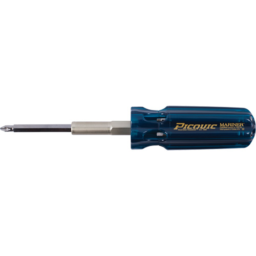 The Mariner Multibit Screwdriver, 6" L, Plastic Handle Sidevic Inc.