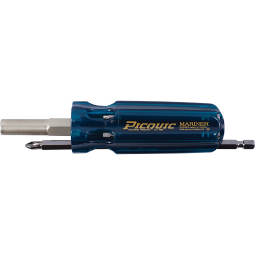 The Mariner Multibit Screwdriver, 6" L, Plastic Handle Sidevic Inc.