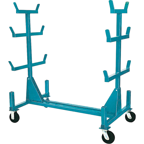 Mobile Pipe & Bar Racks, Steel, 34" W x 61" D x 58" H, 1000 lbs. Capacity Sidevic Inc.
