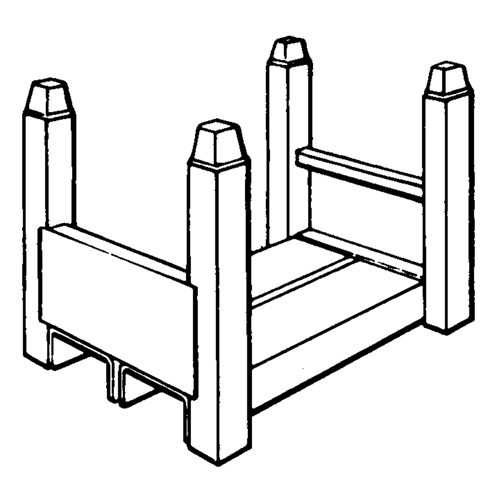 Portable Stacking Racks, 16" W x 26" D, 7500 lbs. Capacity Sidevic Inc.