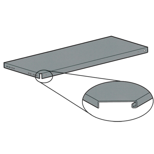 Slotted Angle Shelving - Shelves, Galvanized Steel, 48" W x 12" D Sidevic Inc.