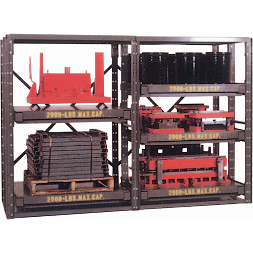 E-Z Glide Shelving, Steel, Roll Out, 2000 lbs. Capacity, 48" W x 62.5" H x 36" D Sidevic Inc.