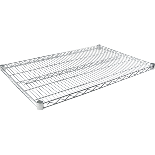 Tablette en treillis chromat&eacute; &agrave; usage standard, 48" la x 18" p, Capacit&eacute; de 500 lb Sidevic Inc.