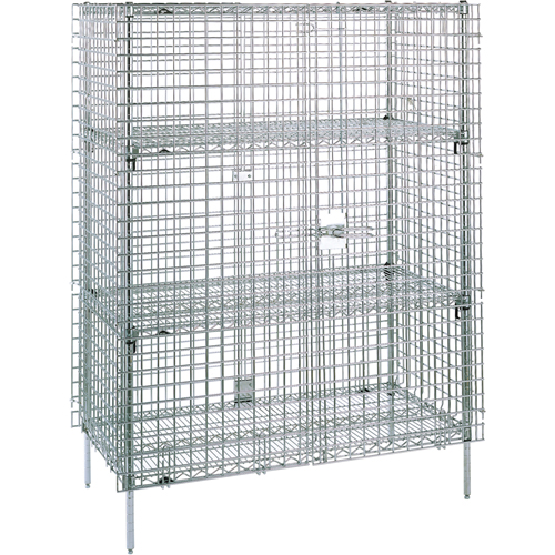 Security Carts, 4 Tiers, 38-1/2" W x 66-13/16" H x 21-1/2" D Sidevic Inc.