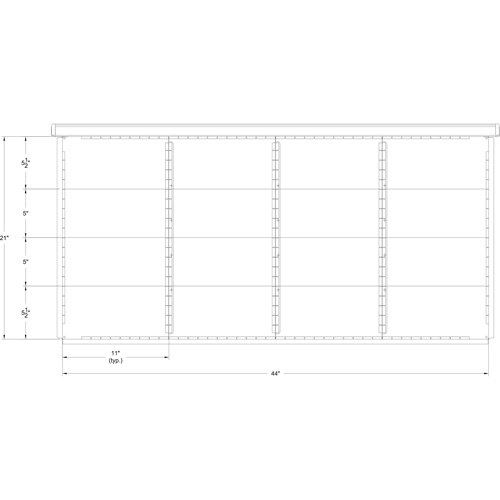 Cabinet d'entreposage &agrave; tiroirs int&eacute;gr&eacute; Interlok Sidevic Inc.