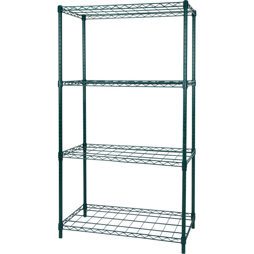 Dry Rack Shelving, 4 Tiers, 36" W x 63" H x 18" D Sidevic Inc.