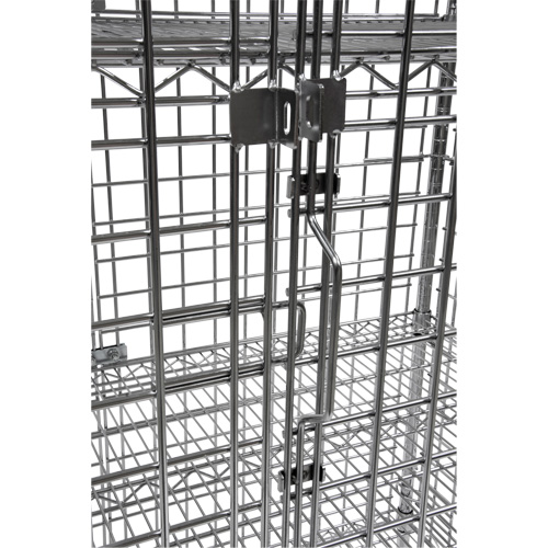 Security Cart, Chrome Plated, 48" x 69" x 24", 500 lbs. Capacity Sidevic Inc.