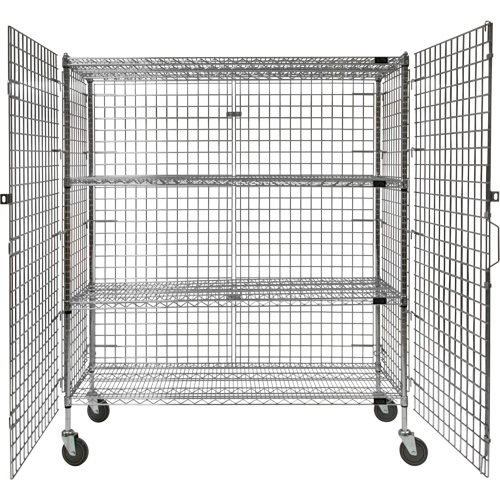 Chariot de s&eacute;curit&eacute;, Chrom&eacute;, 60" x 69" x 24", Capacit&eacute; 500 lb Sidevic Inc.