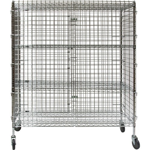 Chariot de s&eacute;curit&eacute;, Chrom&eacute;, 60" x 69" x 24", Capacit&eacute; 500 lb Sidevic Inc.