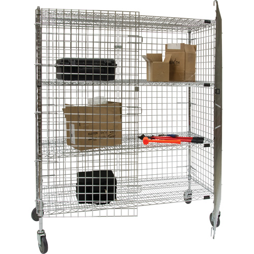 Chariot de s&eacute;curit&eacute;, Chrom&eacute;, 60" x 69" x 24", Capacit&eacute; 500 lb Sidevic Inc.