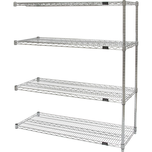 &eacute;tag&egrave;res robustes en treillis chromat&eacute;, Ensemble Ajout, Tiers 4, 36" la x 54" h x 24" p Sidevic Inc.