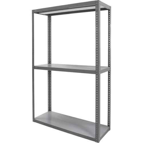 Heavy-Duty Shelving, Steel, Bolted, 3000 lbs. Capacity, 36" W x 72" H x 18" D Sidevic Inc.