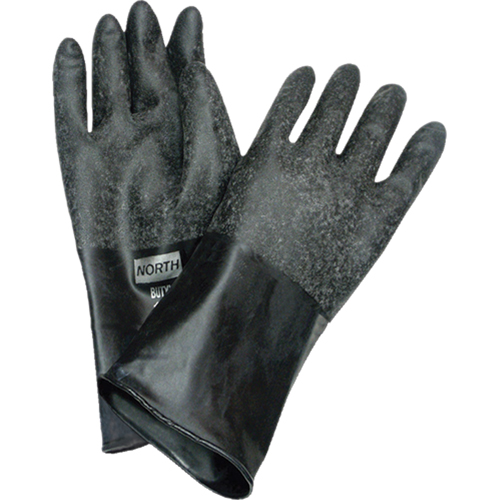Chemical Resistant Gloves, Size Medium/8, 14" L, Butyl Rubber, 32-mil Sidevic Inc.