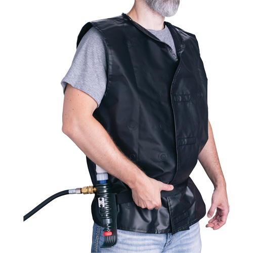 Veste de refroidissement avec dispositif refroidissant en plastique ALLEGRO INDUSTRIES, Grand, Noir Sidevic Inc.