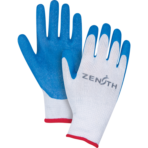 Natural Rubber Seamless Knit Coated Gloves, 9/Large, Rubber Latex Coating, 10 Gauge, Polyester/Cotton Shell Sidevic Inc.
