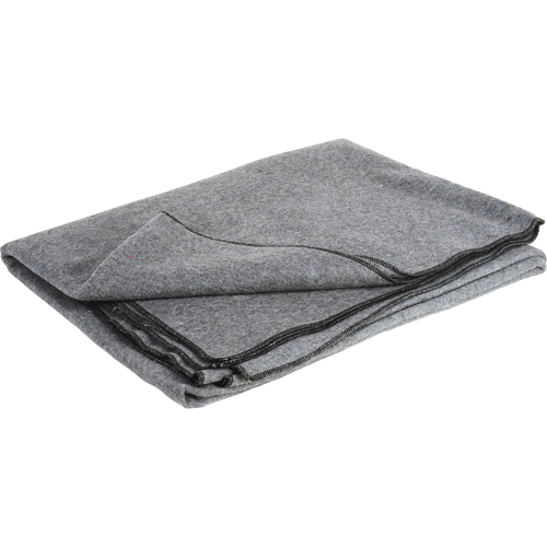 Flame-Resistant Wool Blanket, Wool, 84"L x 66"W Sidevic Inc.