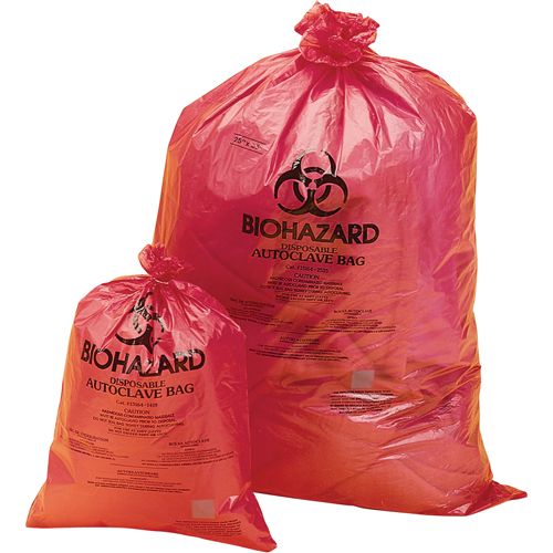 Hazardous Waste Disposal Bags, Bio-Hazard, 48" L x 38" W, 0.0381 mm, 189.3 L (50 Gal.) Capacity Sidevic Inc.